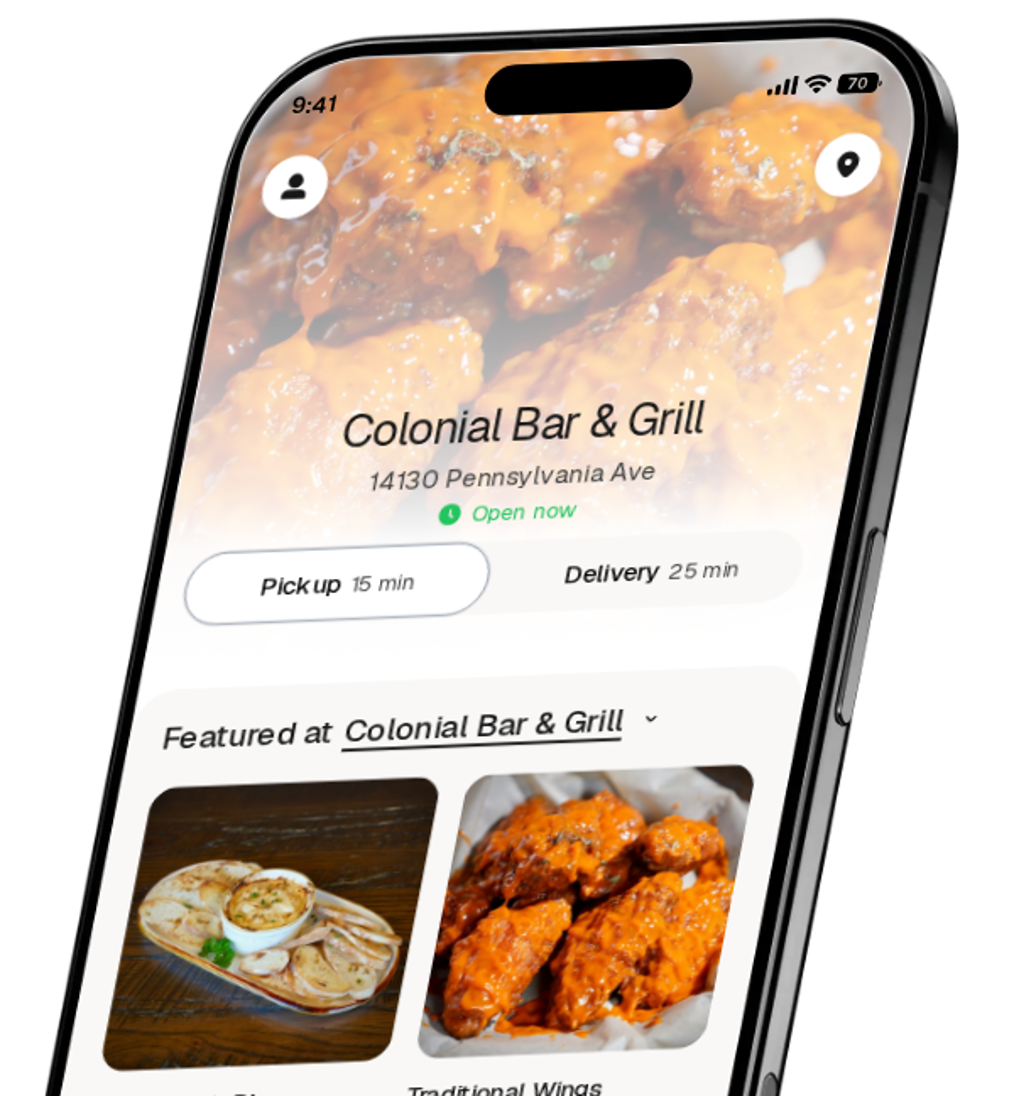 Colonial Bar & Grill app preview