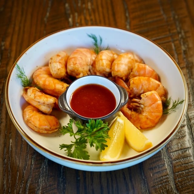 Steamed Shrimp.