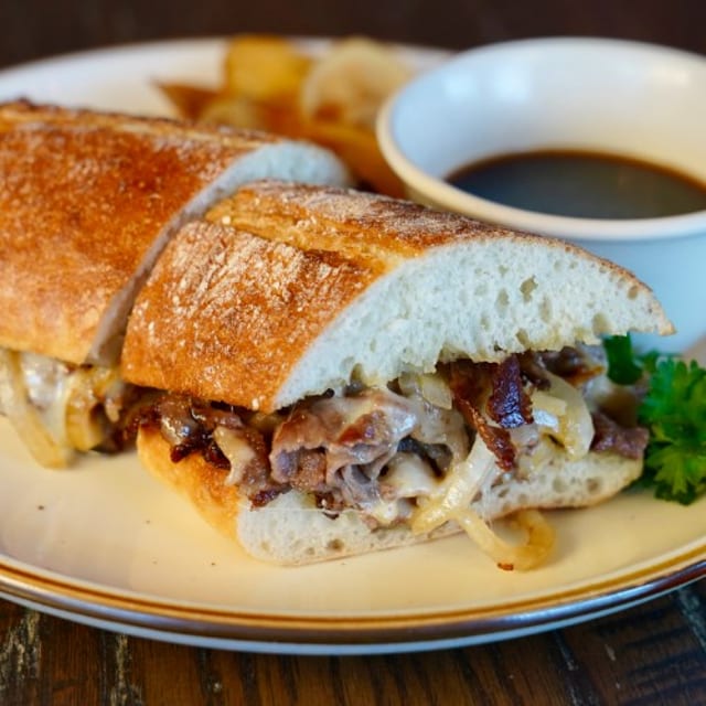 Prime Rib Sandwich.
